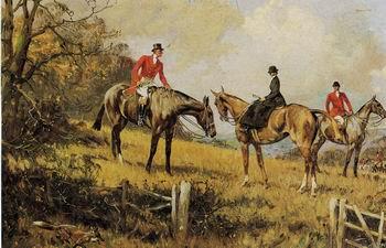 unknow artist Classical hunting fox, Equestrian and Beautiful Horses, 081. Germany oil painting art